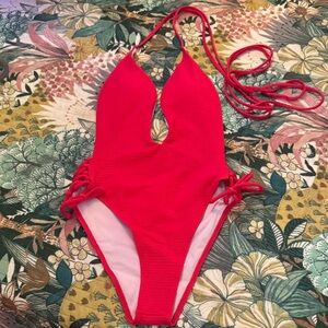 Pink One Piece Swimsuit